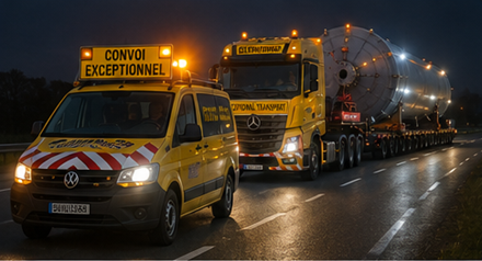 Safety operations and escort coordination for oversized cargo transport