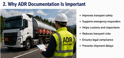 Importance of ADR transport paperwork and dangerous goods compliance in Europe