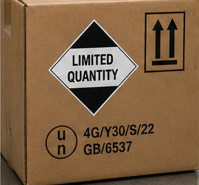 Limited Quantity ADR labels and dangerous goods package markings